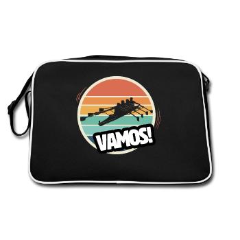 Vamos Retro Rowing - Retro Bag - black/white - Back