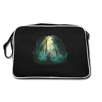 La photographie est ma thérapie – Nature Photography - Sac Retro - noir/blanc - Dos