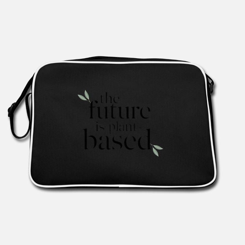L’avenir est à base de plantes – végétalien et durable Sac Retro