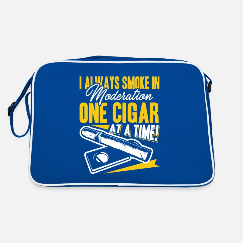 Cigar Smoking One Cigar At A Time Retro Bag