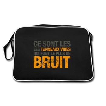 Ce sont les tonneaux vides - Sac Retro - noir/blanc - Dos