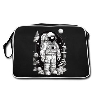 ASTRONAUTE FLOTTE ET EST ENTOURÉ DE MERVEILLES COSMIQUES - Sac Retro - noir/blanc - Dos