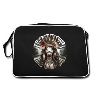 Cheval Style bohème - Sac Retro - noir/blanc - Dos