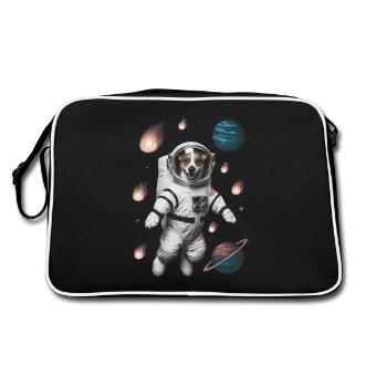 Chien de l’espace d’aventure - Sac Retro - noir/blanc - Dos