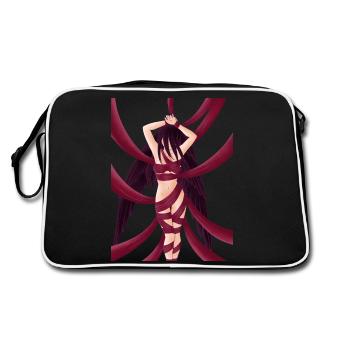 Bondage BDSM Corde Fille Femme Ropebunny Angel Noir - Sac Retro - noir/blanc - Dos