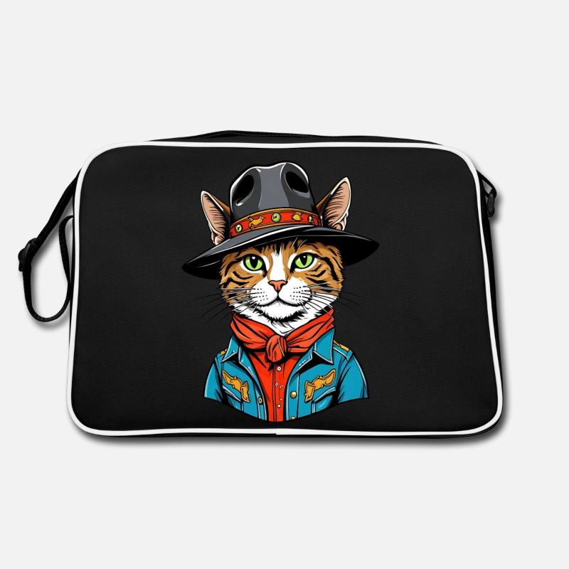 Chat mignon cow-boy Sac Retro