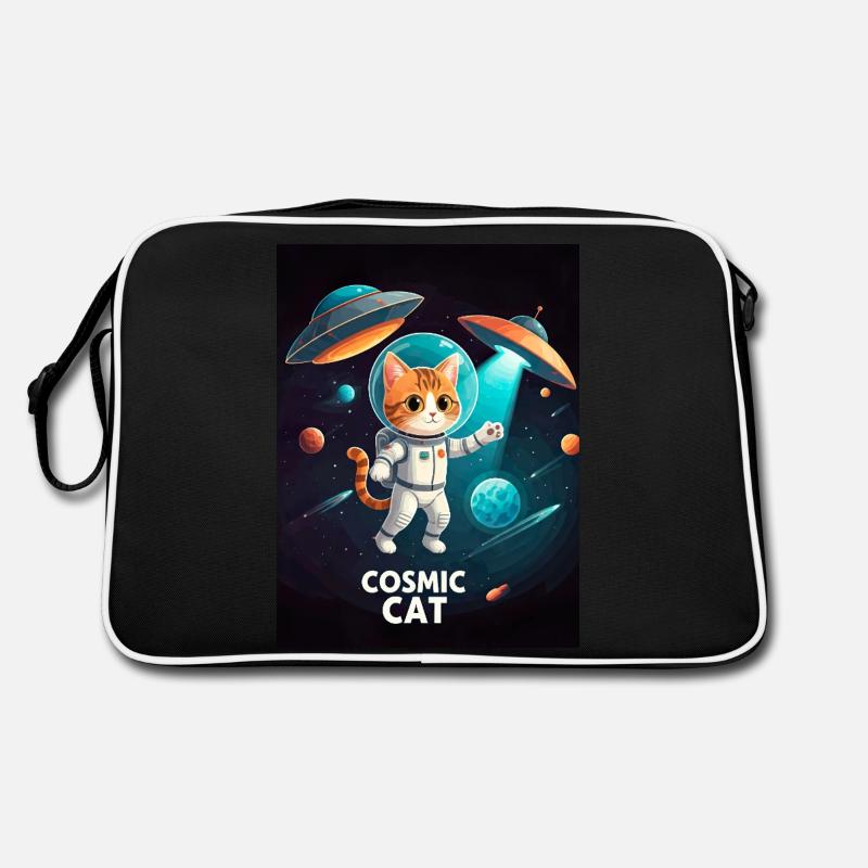 Chat cosmique – Chat astronaute de l’espace Sac Retro