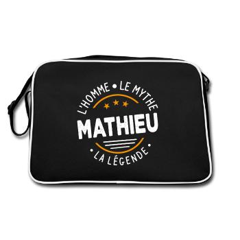 Mathieu L Homme Le Mythe La Légende - Sac Retro - noir/blanc - Dos
