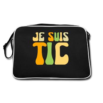 Je Suis TIC - Groovy TIC et TAC Duo 2 Personnes - Sac Retro - noir/blanc - Dos