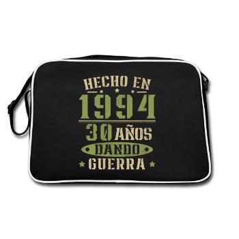 Fabriqué en 1994, cadeau d'anniversaire de 30 ans - Sac Retro - noir/blanc - Dos