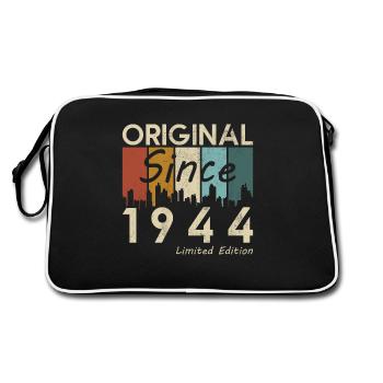 1944 Vintage Retro Birthday Gift - Retro Bag - black/white - Back