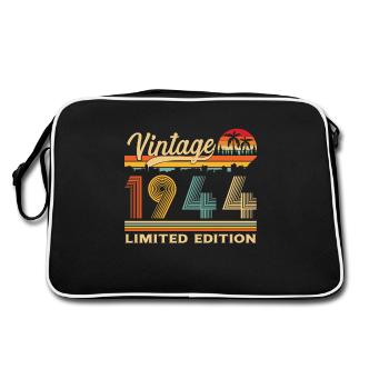 1944 Vintage Retro Birthday Gift - Retro Bag - black/white - Back