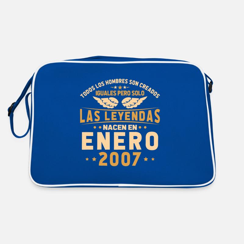 Geburtstagsgeschenk Geboren im Januar 2007 Retro Tasche