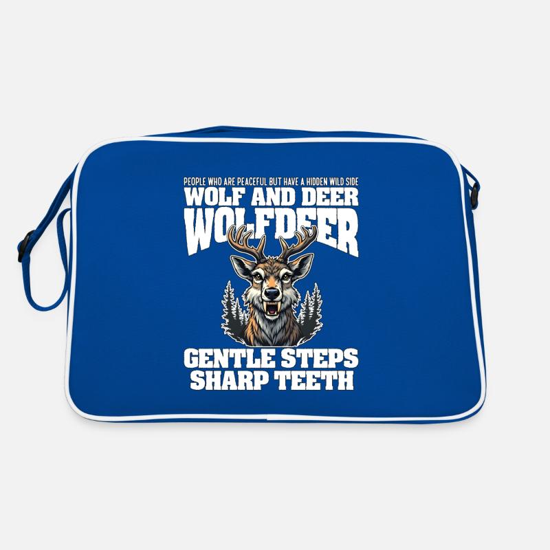 GENTLE STEPS SHARP TEETH - WOLF AND DEER Retro Bag