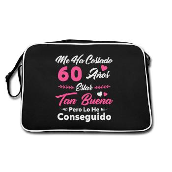 It Has Taken Me 60 Years 60 Birthday Women - Retro Bag - black/white - Back