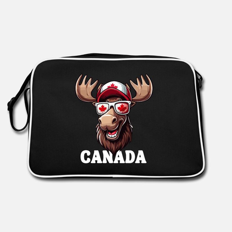 Canada Canadien Orignal Feuille d’érable Canada Voyage drôle Sac Retro