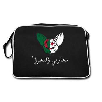 Les guerriers du sahara- idée cadeau Algérie - Sac Retro - noir/blanc - Dos