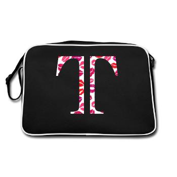 Lettre t bisous - Sac Retro - noir/blanc - Dos