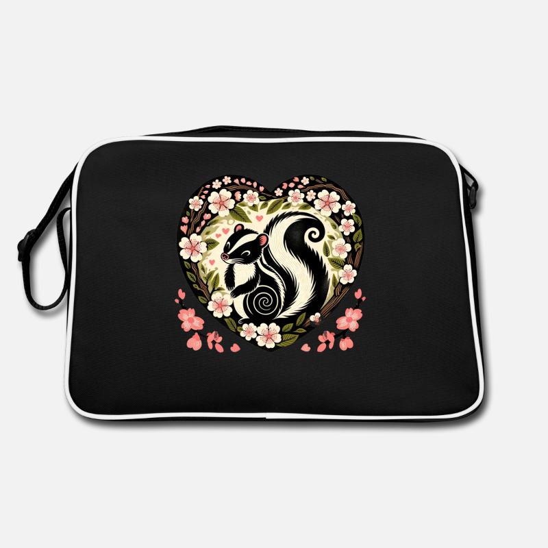 Fleurs de cerisier Spring Skunk Sac Retro