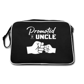 Promu à Oncle bébé annonce 2022 - Sac Retro - noir/blanc - Dos