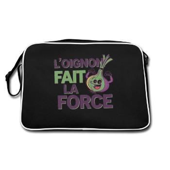 Strength and Bunion - Design Fun - Retro Bag - black/white - Back
