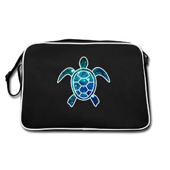 Cosmic Turtle - Retro Bag - black/white - Back