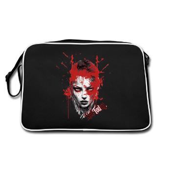 Not today. - Retro Bag - black/white - Back