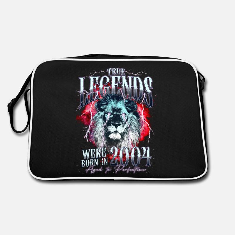 Legenden wurden 2004 geboren - Retro Tasche - Schwarz/Weiß