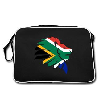 South Africa Flag Afrikaans Suid-Afrika - Retro Bag - black/white - Back