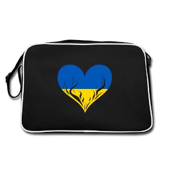 Cœur de l’Ukraine - Sac Retro - noir/blanc - Dos