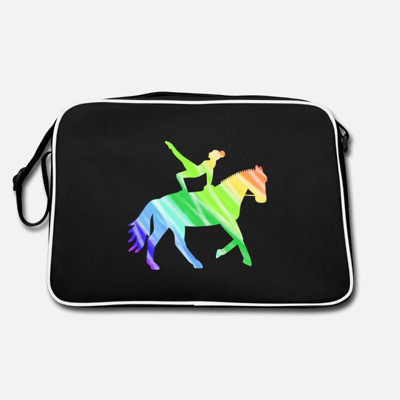 Cheval sautant coloré - cadeau de saut Sac Retro