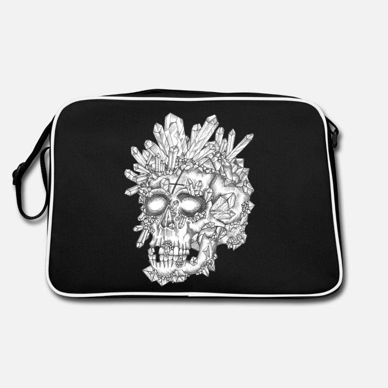 the Crystal Skull - Retro Bag - black/white