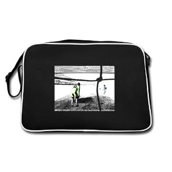 Championnat de football - Pénalité de dernière chance! - Sac Retro - noir/blanc - Dos