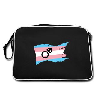 Transsexuel transsexuelle dragqueen cadeau genre - Sac Retro - noir/blanc - Dos