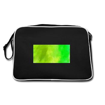 oeuvre abstraite peint en vert en vert - Sac Retro - noir/blanc - Dos
