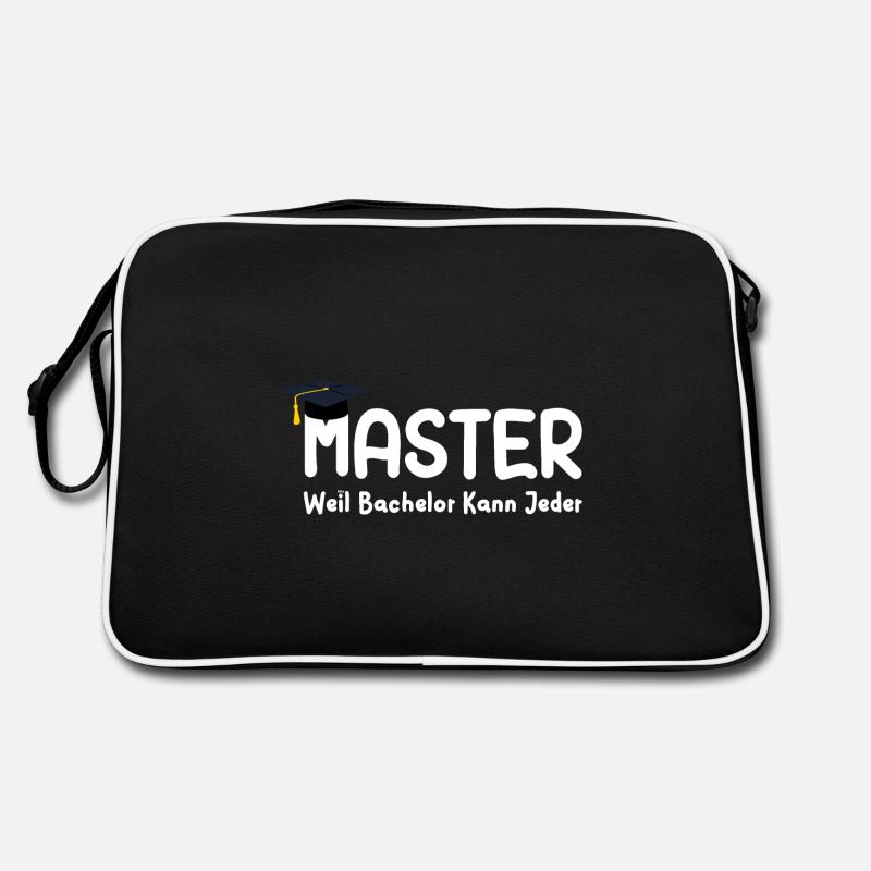 Master Weil Bachelor Kann Jeder Masterabsolvent Retro Tasche