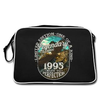 Legendary since 1995 - Retro Bag - black/white - Back