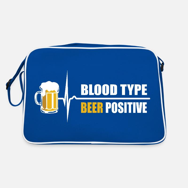 Groupe sanguin Bière positive - votre pouls augmente Sac Retro