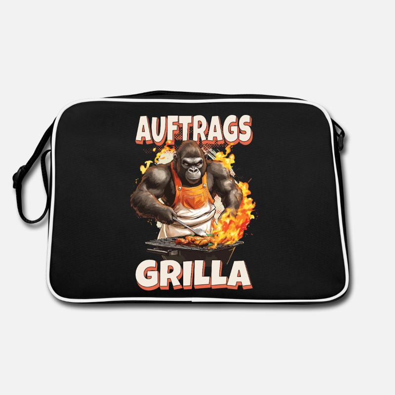 grillade grilla griller gorilla bbq dire drôle Sac Retro