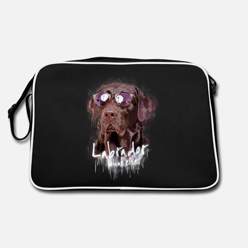 Labrador avec lunettes de soleil Sac Retro