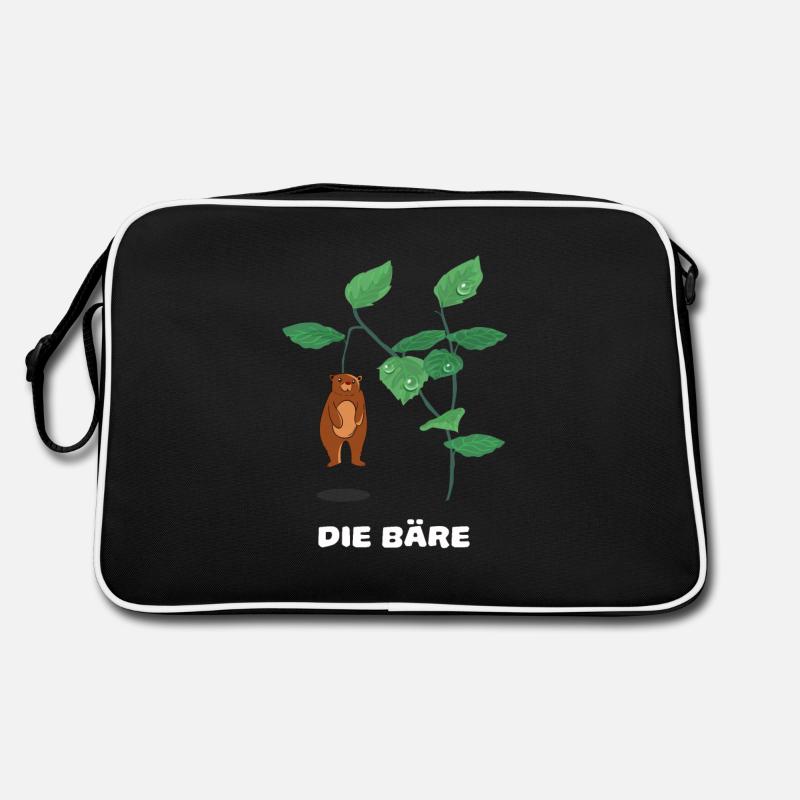 Ich bin eine Baere Retro Tasche