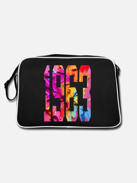 BUNT 63E ANNIVERSAIRE 1963 - Sac Retro - noir/blanc - Dos