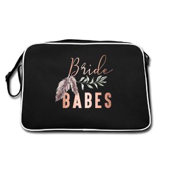 Boho Bride Babes Braut - Retro Bag - black/white - Back