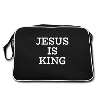 Jésus est Roi - Jésus est Roi - Dieu - Sac Retro - noir/blanc - Dos