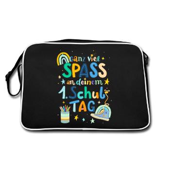 First day of school - Retro Bag - black/white - Back