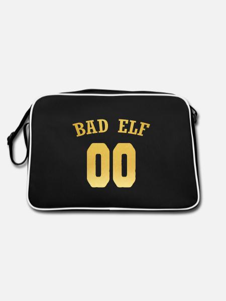 Noël cadeau de Noël lutin de Noël - Sac Retro - noir/blanc - Dos