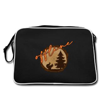 Bain de forêt Shinrin Yoku Bain de forêt hors ligne - Sac Retro - noir/blanc - Dos