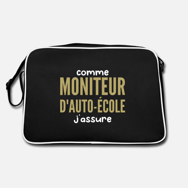 Moniteur Auto-école Sac Retro
