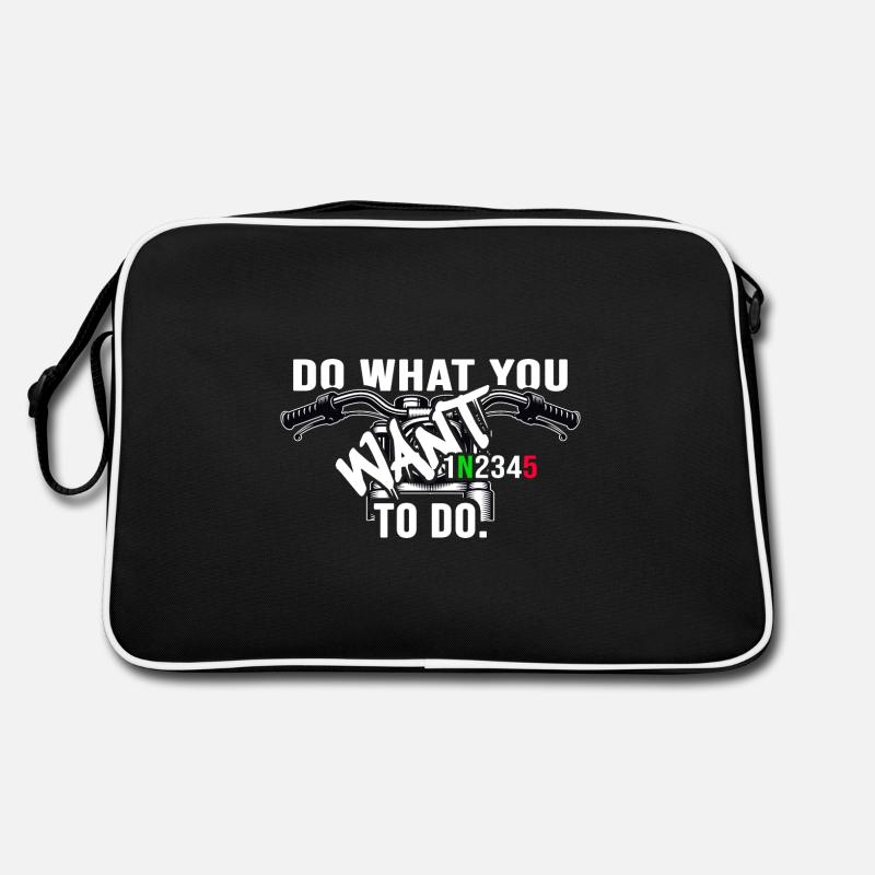 Motorcycle motor-biker Motorcyclist Retro Bag