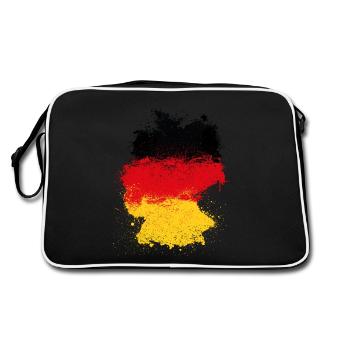 Carte de l'Allemagne - Sac Retro - noir/blanc - Dos